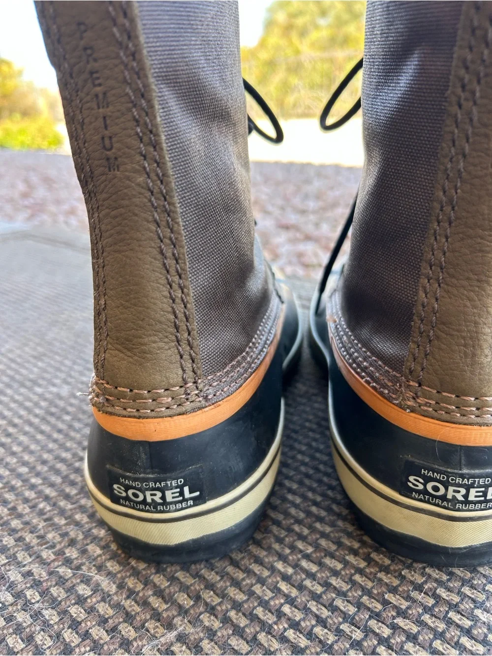Men's Brown and Black Sorel Boots - Lace-Up Waterproof Outdoor Boots